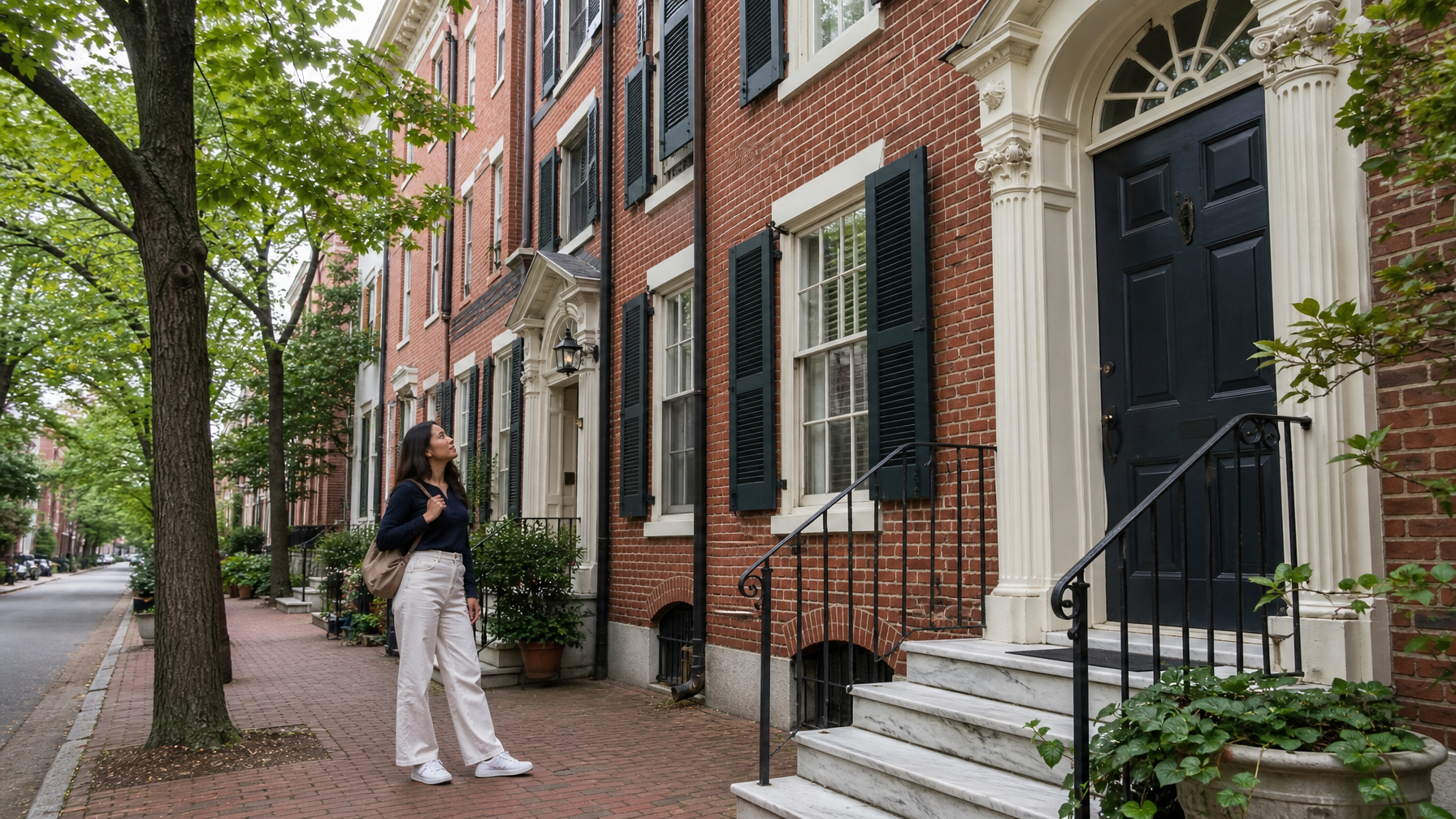 โรว์เฮาส์บัลติมอร์: Federal Hill, Fells Point, Mount Vernon, Bolton Hill — สถาปัตยกรรมประจำย่านที่กำหนดเอกลักษณ์ของเมือง