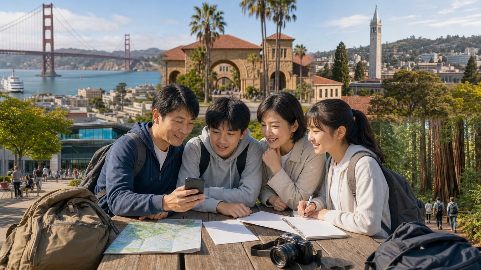 家族向けベイエリア6日間の進学・旅行プランをどう組むか?