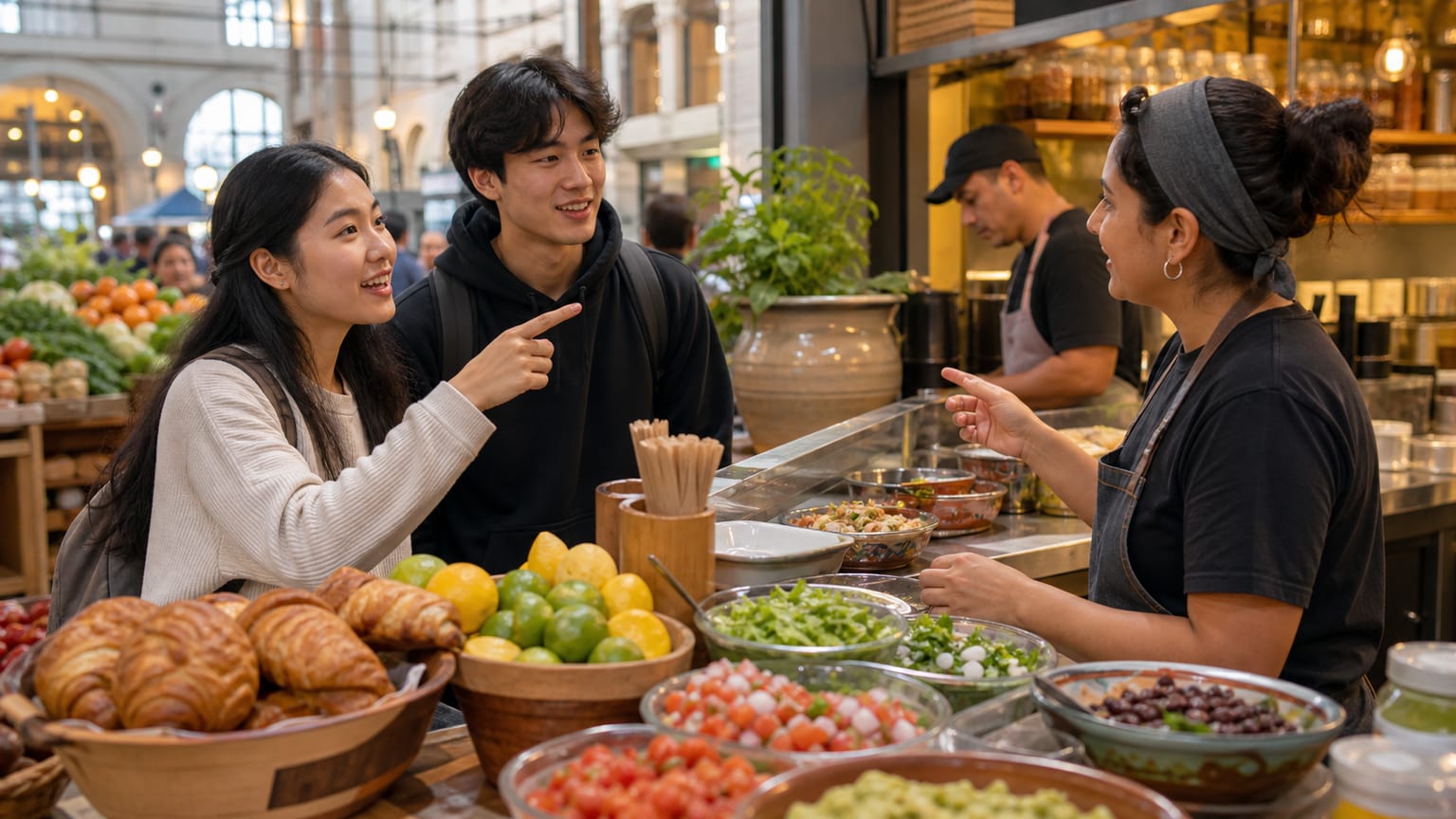 What English Do You Need at the Ferry Building, Mission, and Berkeley Food Spots?