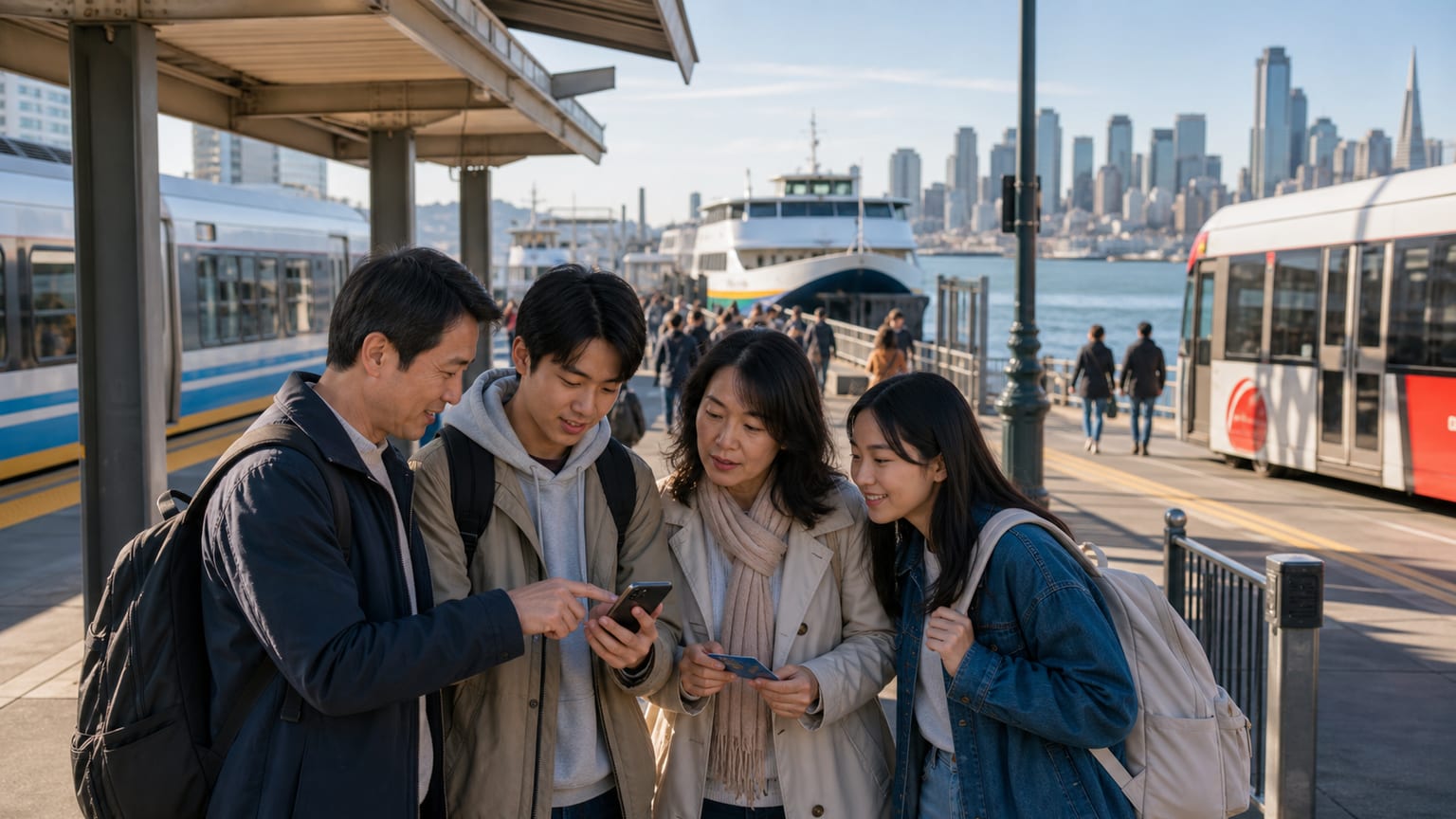 家族はBART、Muni、Caltrain、フェリーをどう使い分けるべきか?