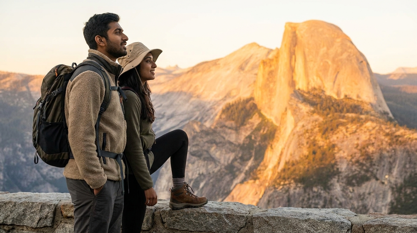कैलिफ़ोर्निया नेशनल पार्क लूप — Yosemite, Sequoia और Death Valley