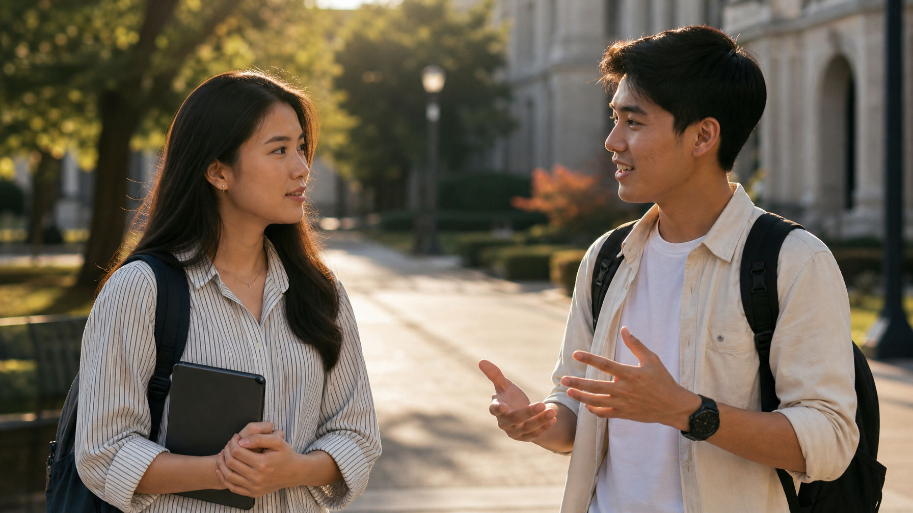 Làm sao để đặt câu hỏi tốt hơn khi đi tham quan khuôn viên trường?