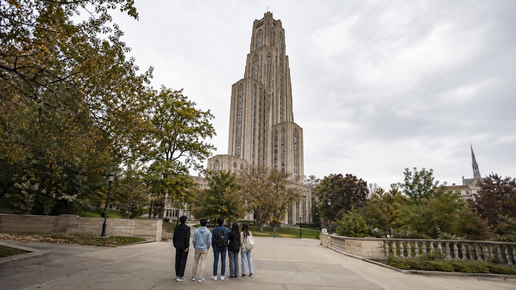 Cathedral of Learning và các Nationality Rooms: Tháp lớp học Gothic 535 feet của Pitt