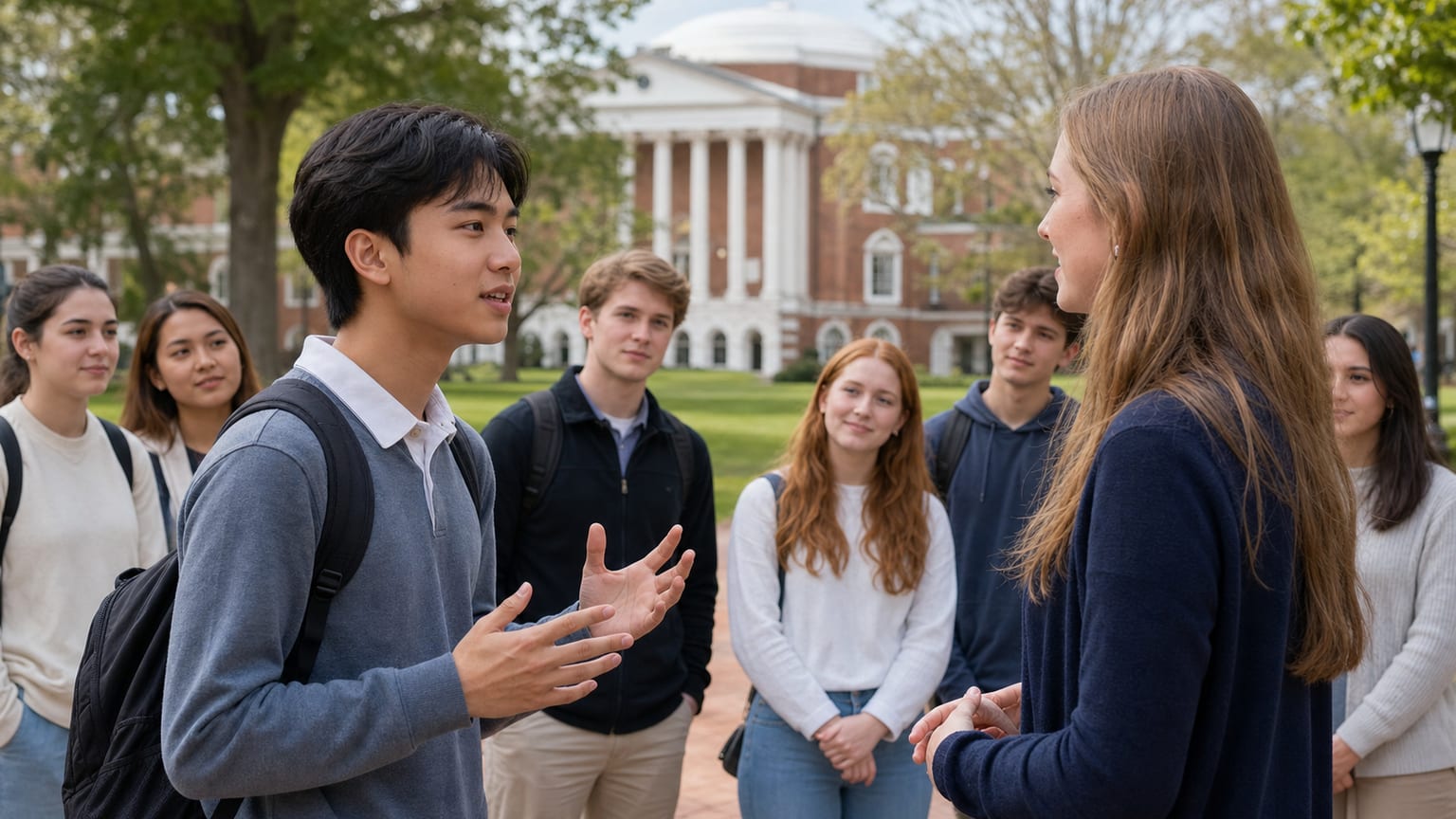 Pertanyaan Bahasa Inggris Apa yang Membantumu Belajar Lebih Banyak dalam Tur Kampus UVA?