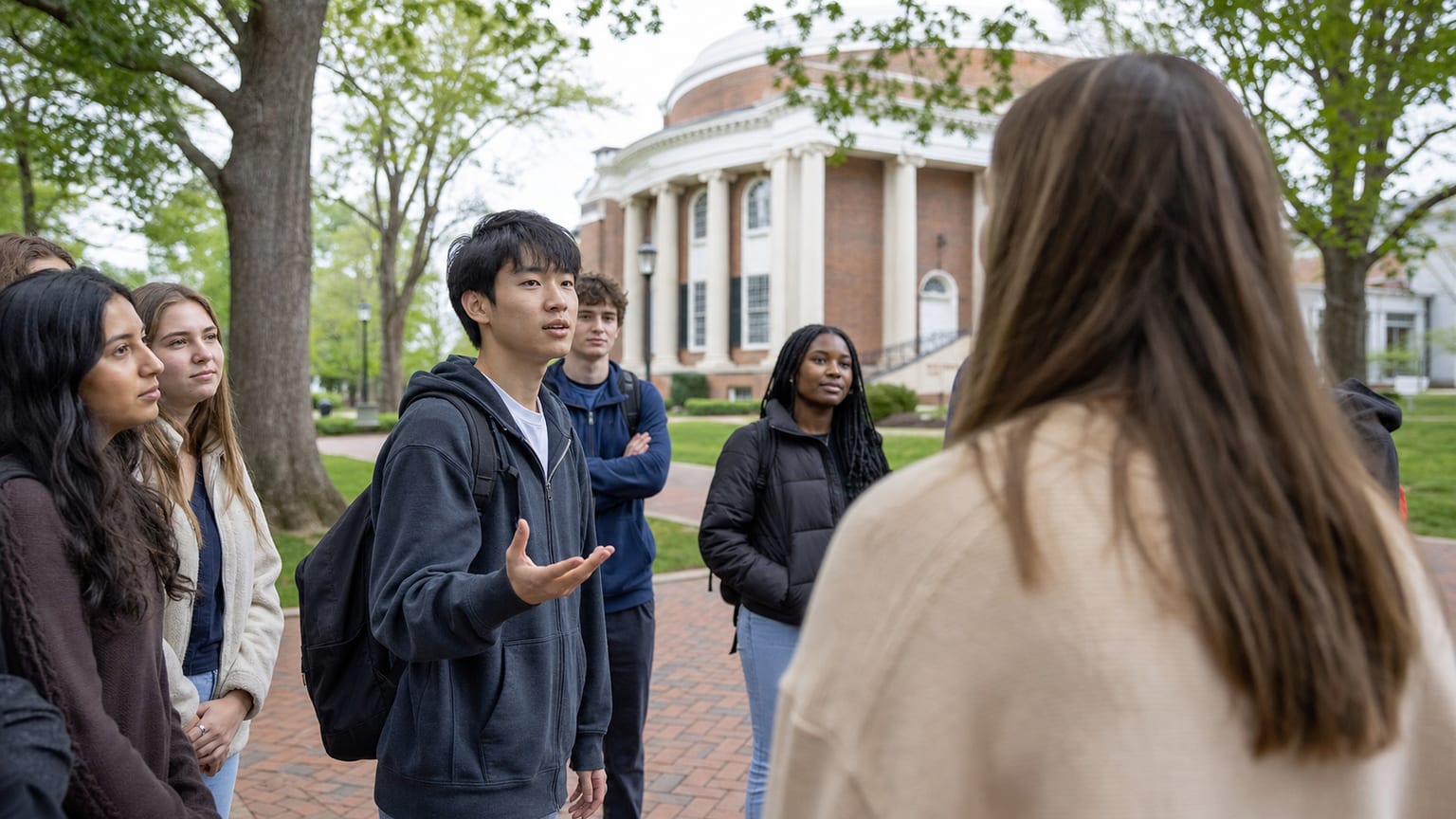 UVA のキャンパスツアーで、より多くを学ぶのに役立つ英語の質問とは?