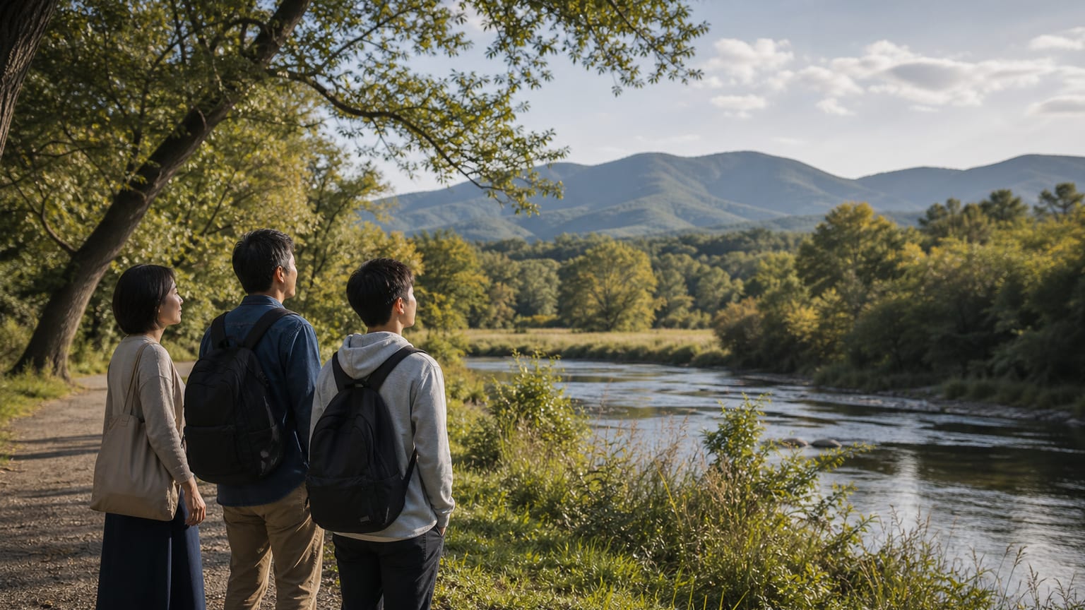 Blue Ridge、Rivanna 川、そして四季は、シャーロッツビルの暮らしをどう形づくるか？
