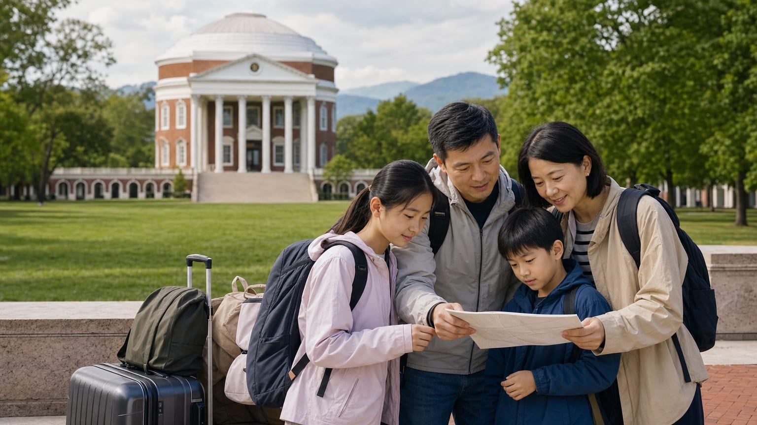 家庭該如何規劃 Charlottesville 四日的學習旅遊行程?
