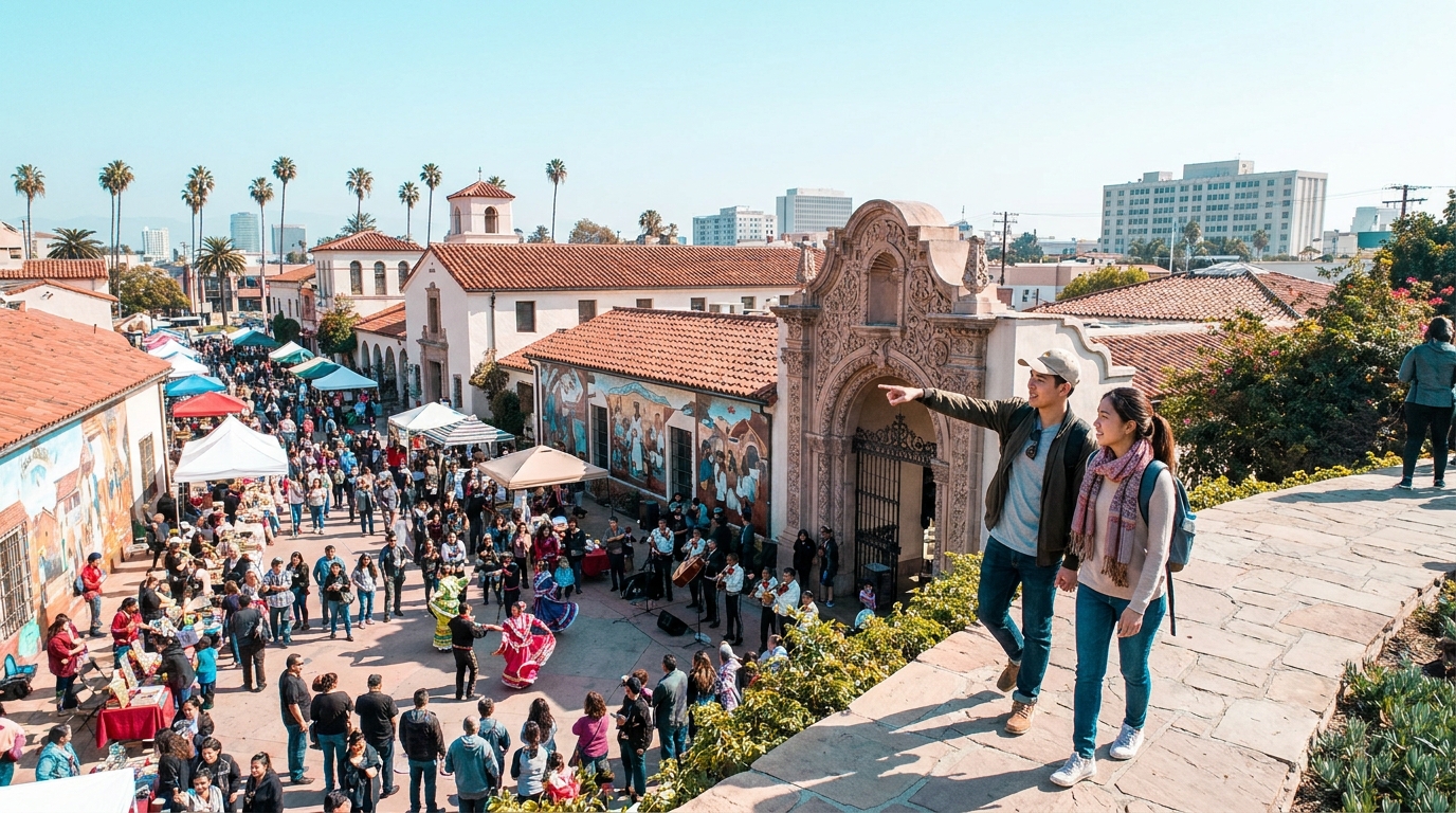 Chicano และ Mexican-American LA: Boyle Heights, Olvera Street และมรดกทางวัฒนธรรมของแคลิฟอร์เนียใต้