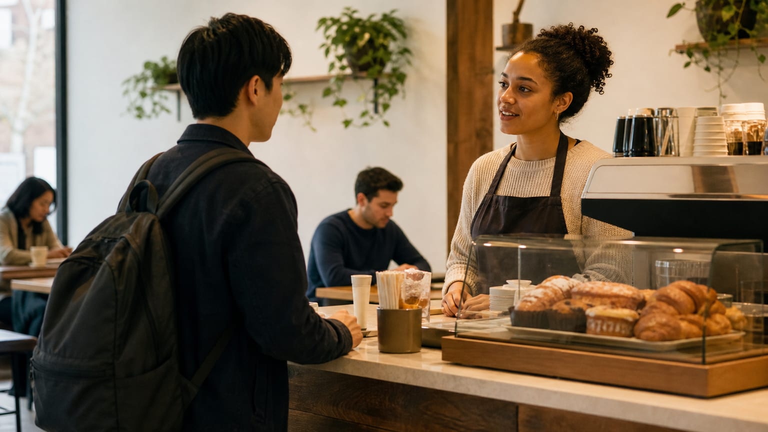 アメリカのコーヒーショップで必要な英語は？