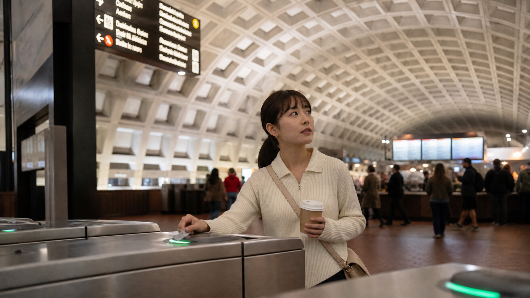 Metro、カフェ、ワシントン D.C. のレストランで、どんな英語が必要?