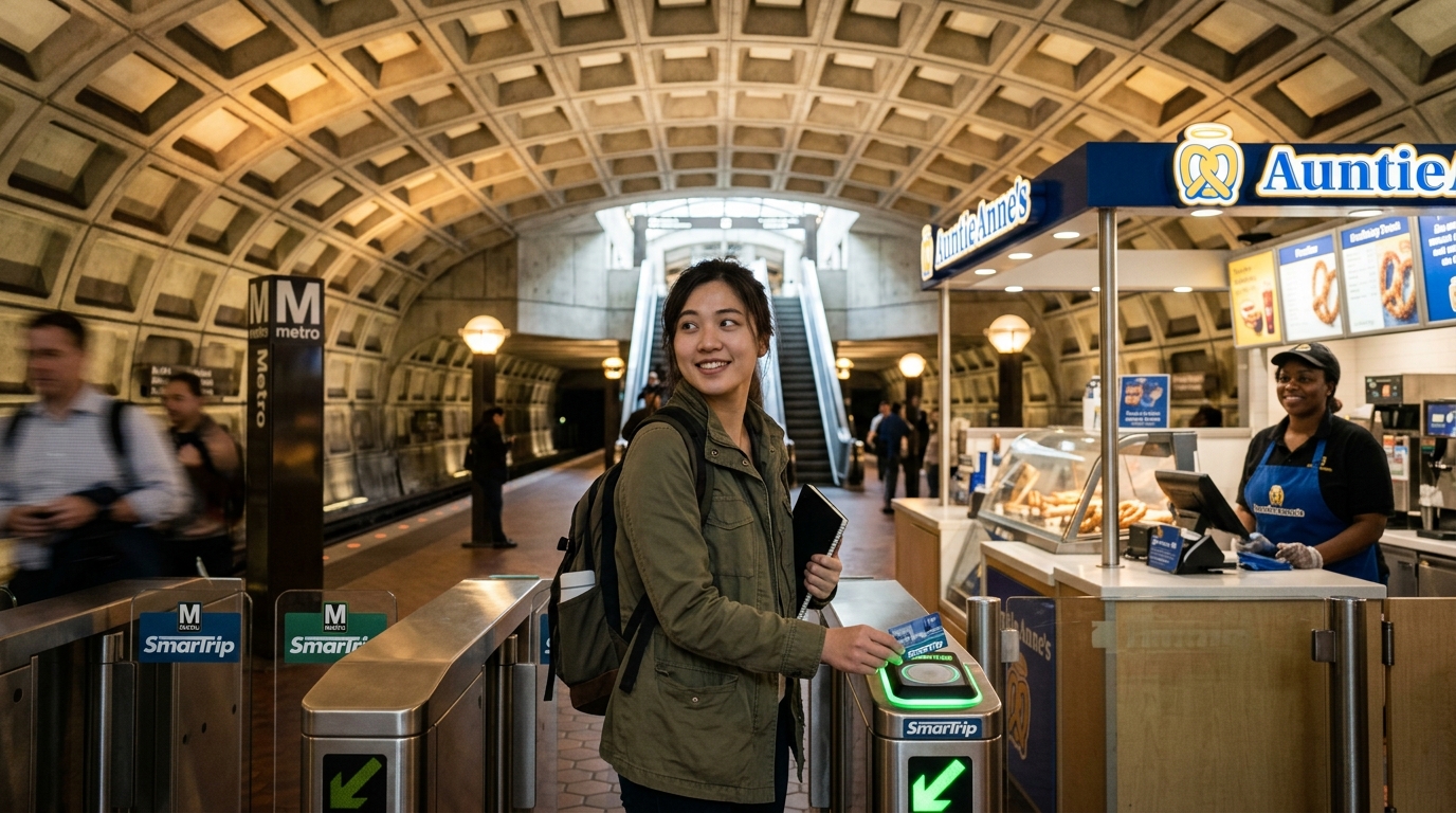 在 Metro、咖啡店與華盛頓特區餐廳,要用什麼英文?
