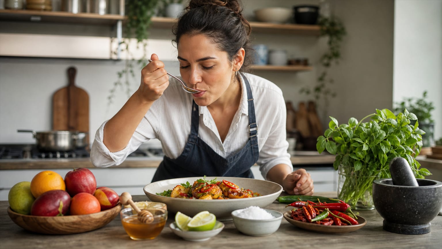 Comment décrire l'équilibre des saveurs en anglais