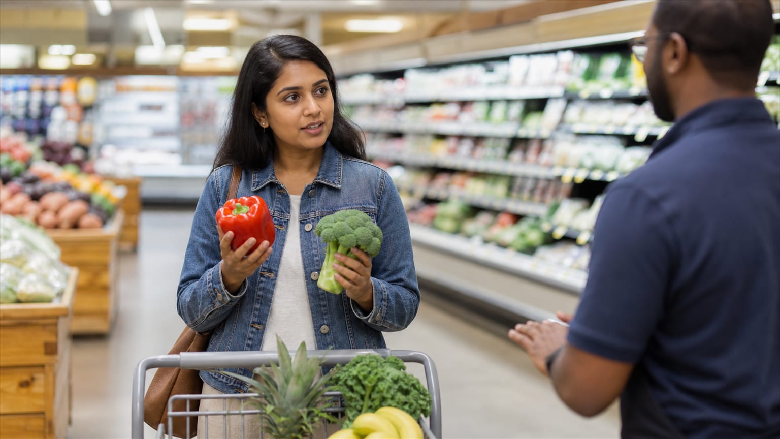 अमेरिका में किराने की दुकान पर खरीदारी के लिए आपको कौन-सी अंग्रेज़ी चाहिए?