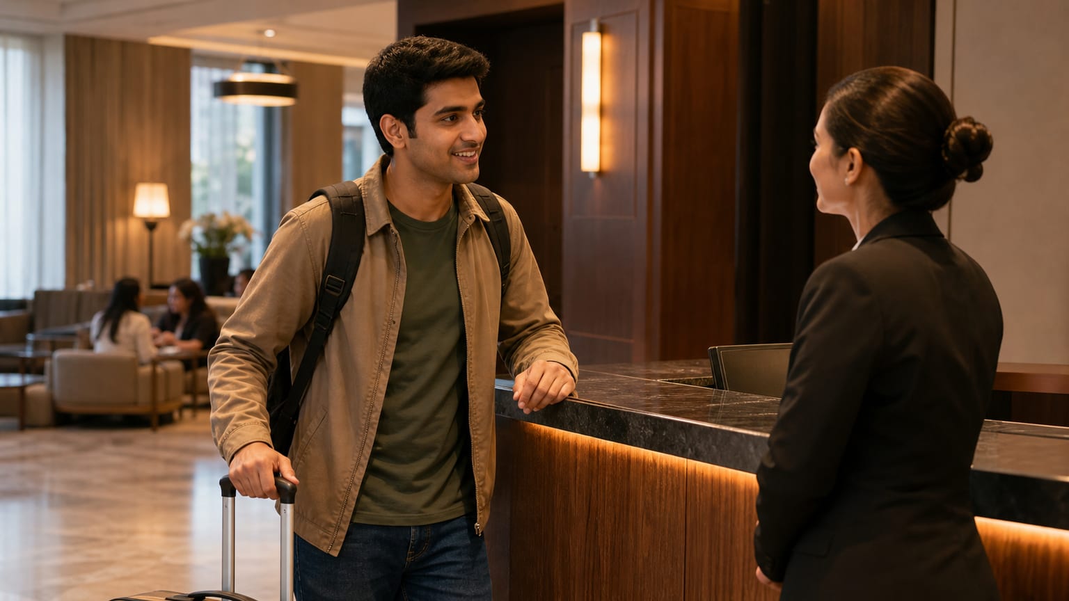 अमेरिकी होटल में चेक इन, ठहरने, और चेक आउट के लिए आपको कौन-सी अंग्रेज़ी चाहिए?