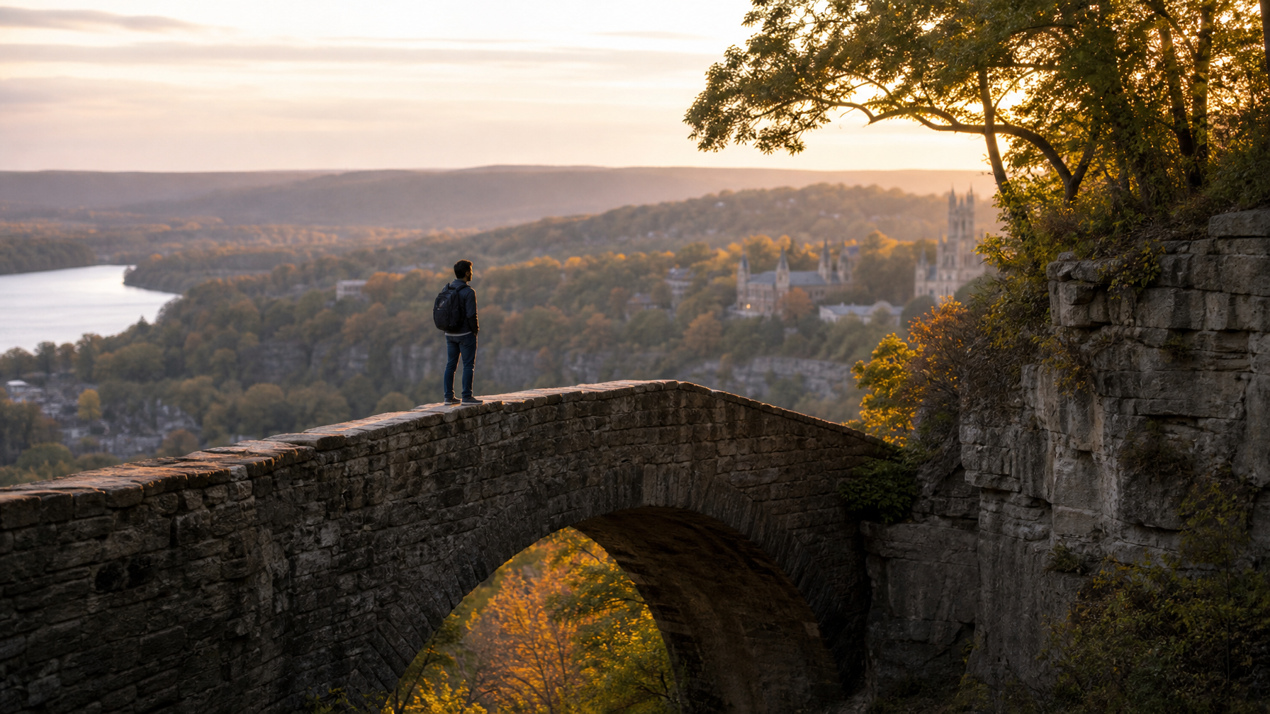 Ithaca पुराने Finger Lakes इतिहास में बने एक college town जैसा क्यों लगता है?