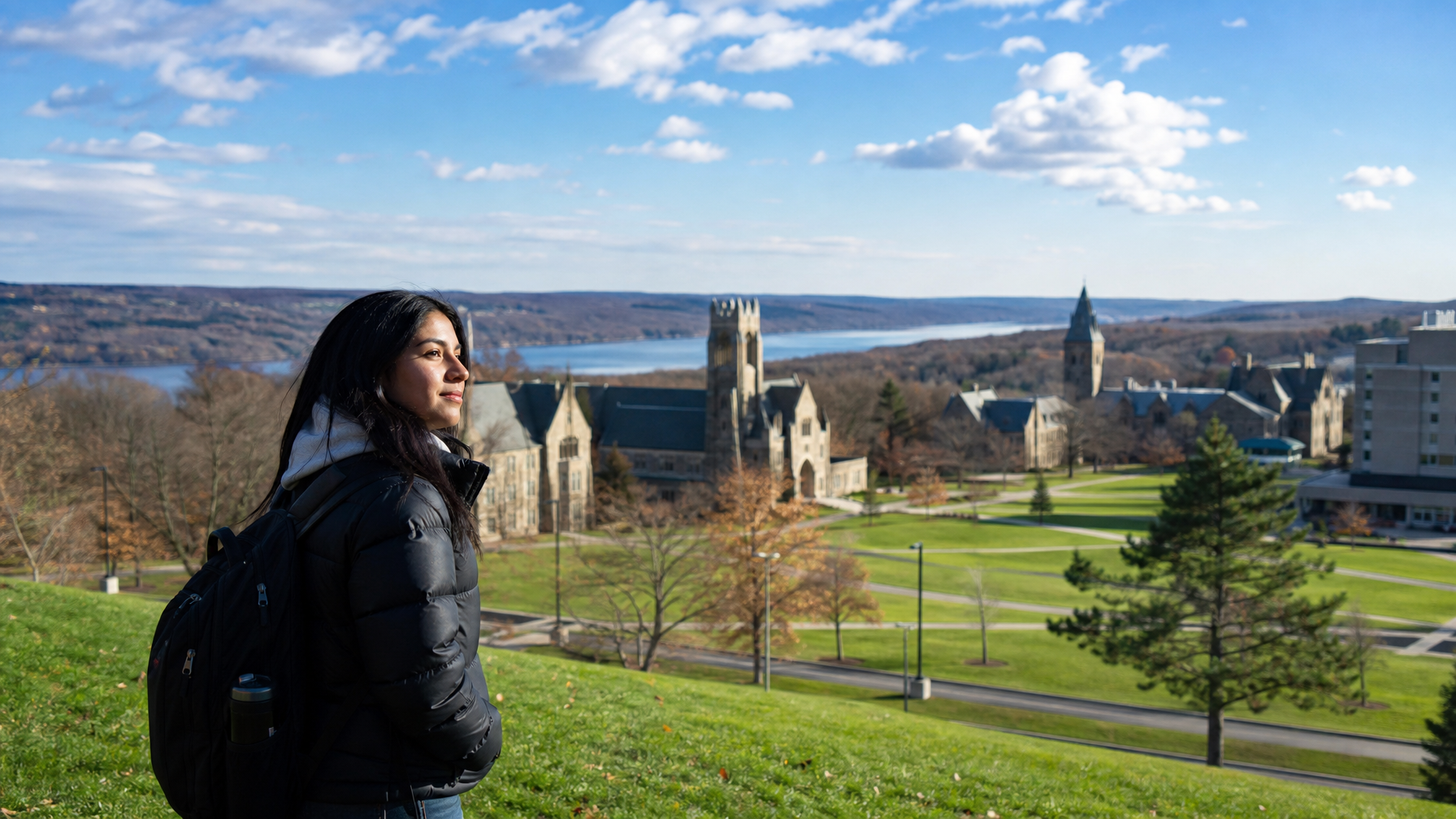¿Dónde están Cornell, Ithaca College, TC3 y los campus cercanos del norte del estado de Nueva York?