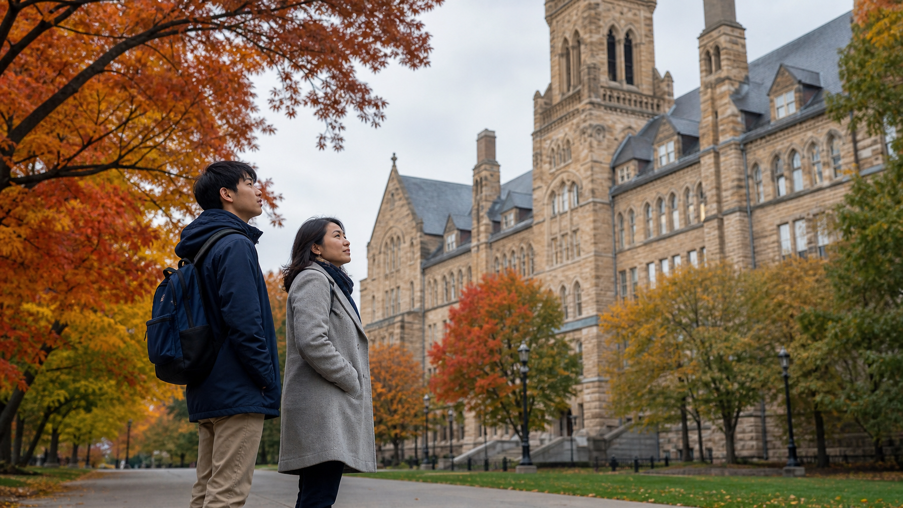滝や紅葉の週末はイサカのカレッジ訪問に良いタイミング？