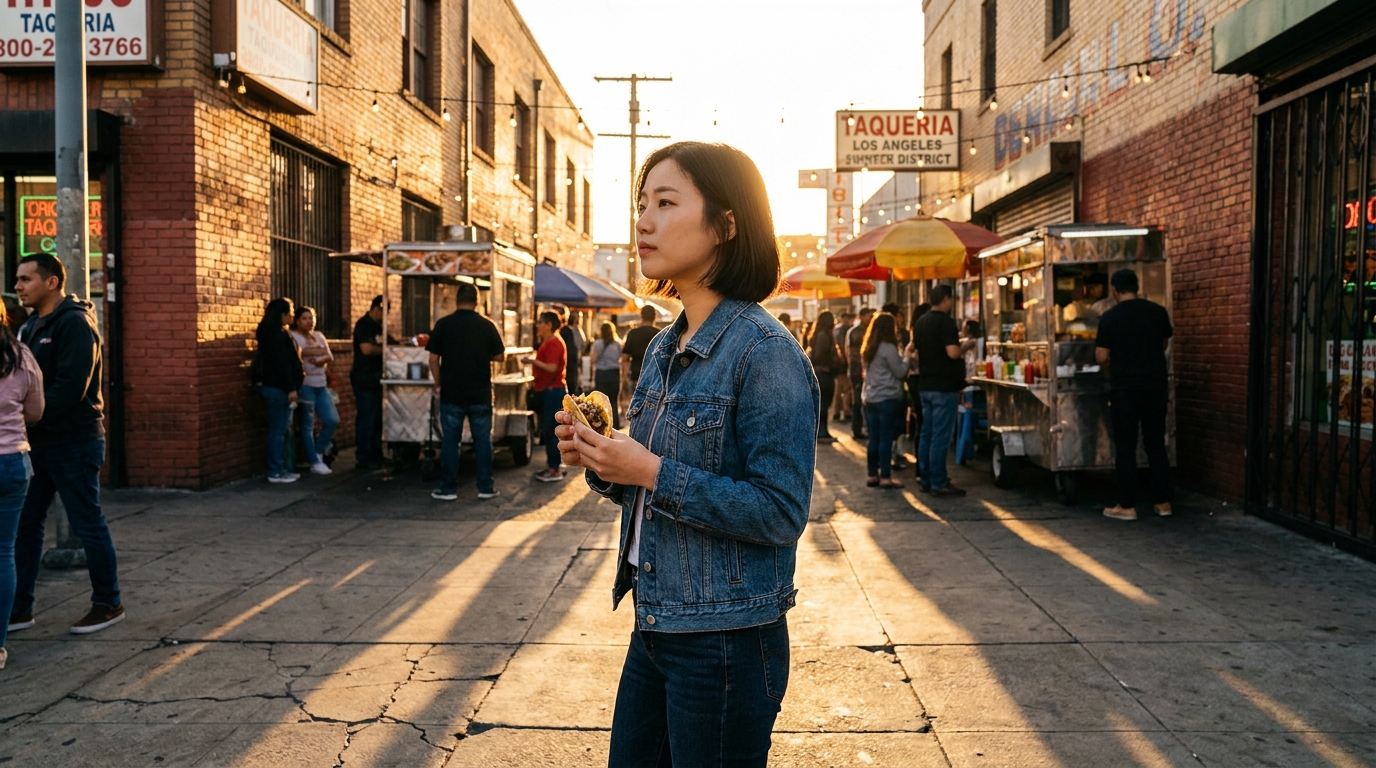 LA 타코 완벽 가이드: Al Pastor, Carnitas, Asada × 묘사 말하기 소재