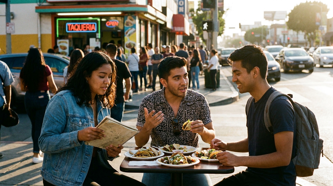 LA Taco Complete Guide: Al Pastor, Carnitas, Asada × TOEFL Speaking Material