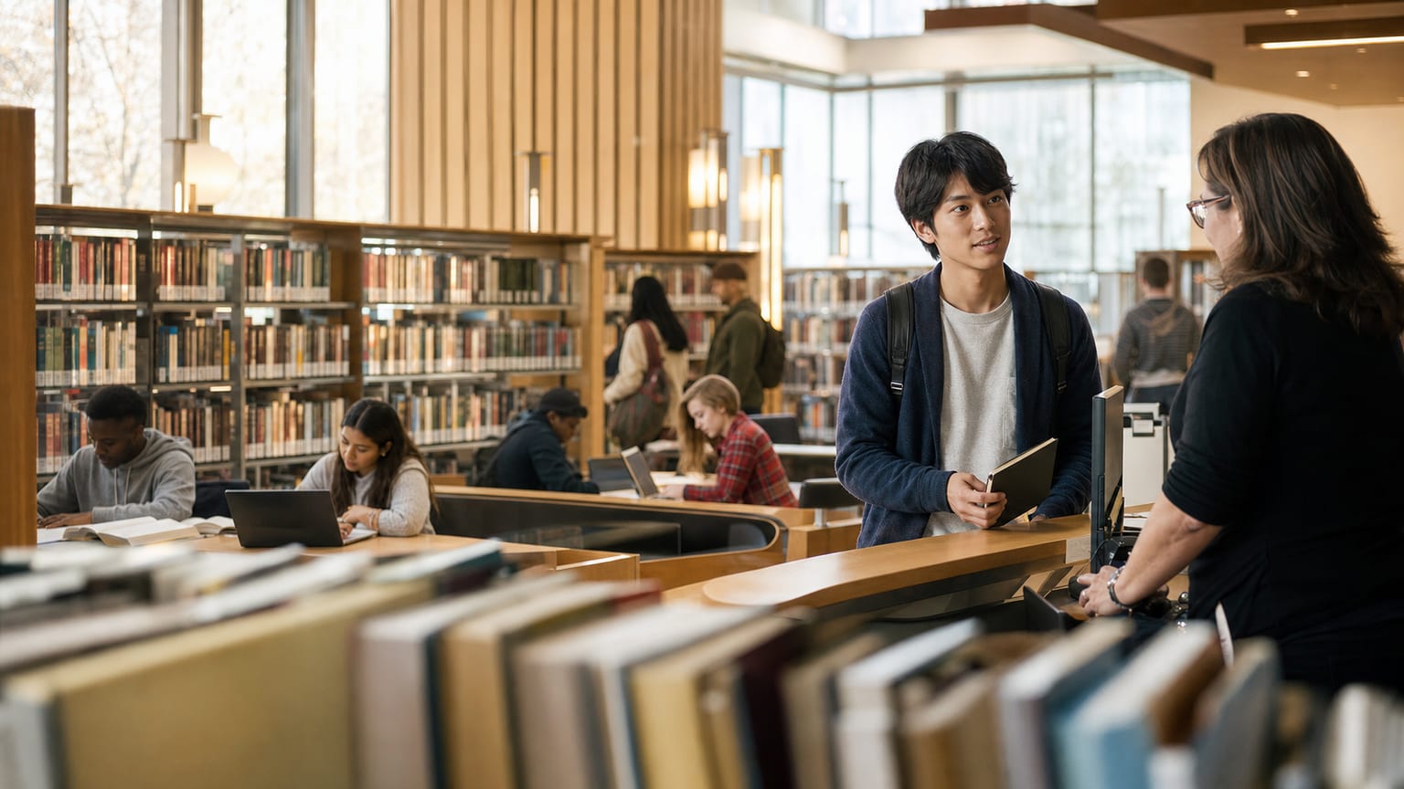 アメリカの図書館英語:カード、貸出、レファレンスデスク