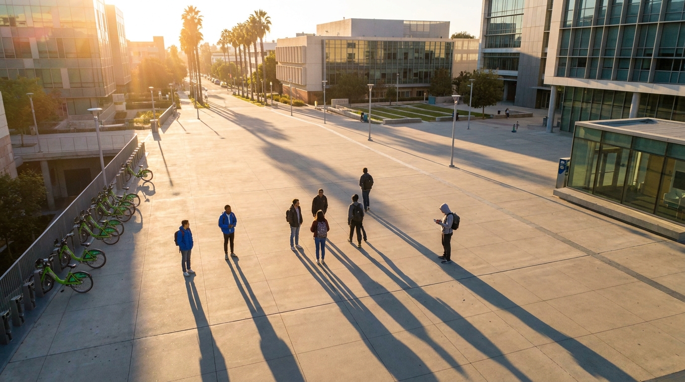 البقاء في Los Angeles بدون سيارة: المواصلات العامة، ثقافة الدراجات، والسكن القريب من الحرم