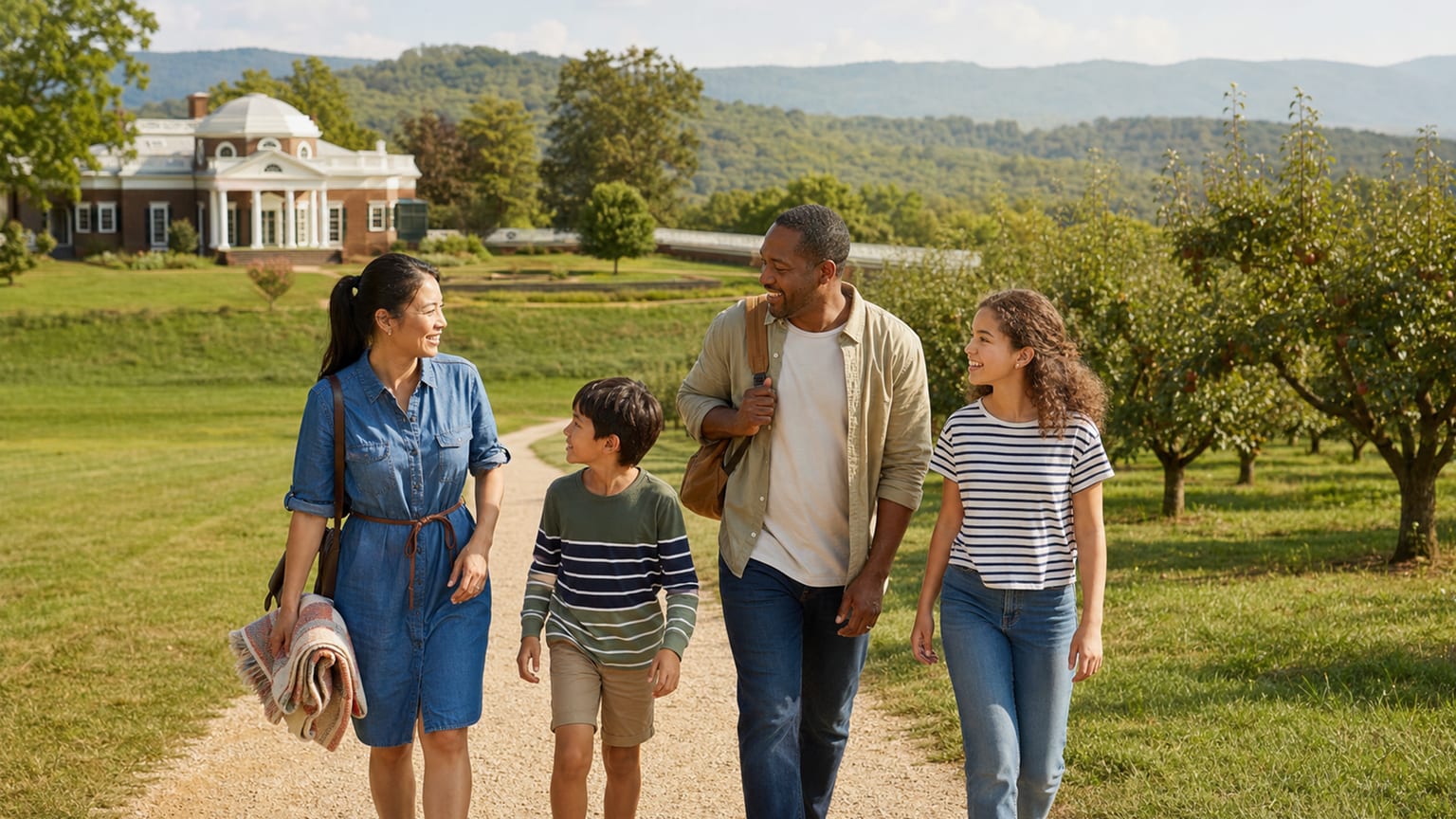 Que peuvent faire les familles à Charlottesville en dehors de la visite de l'UVA ?