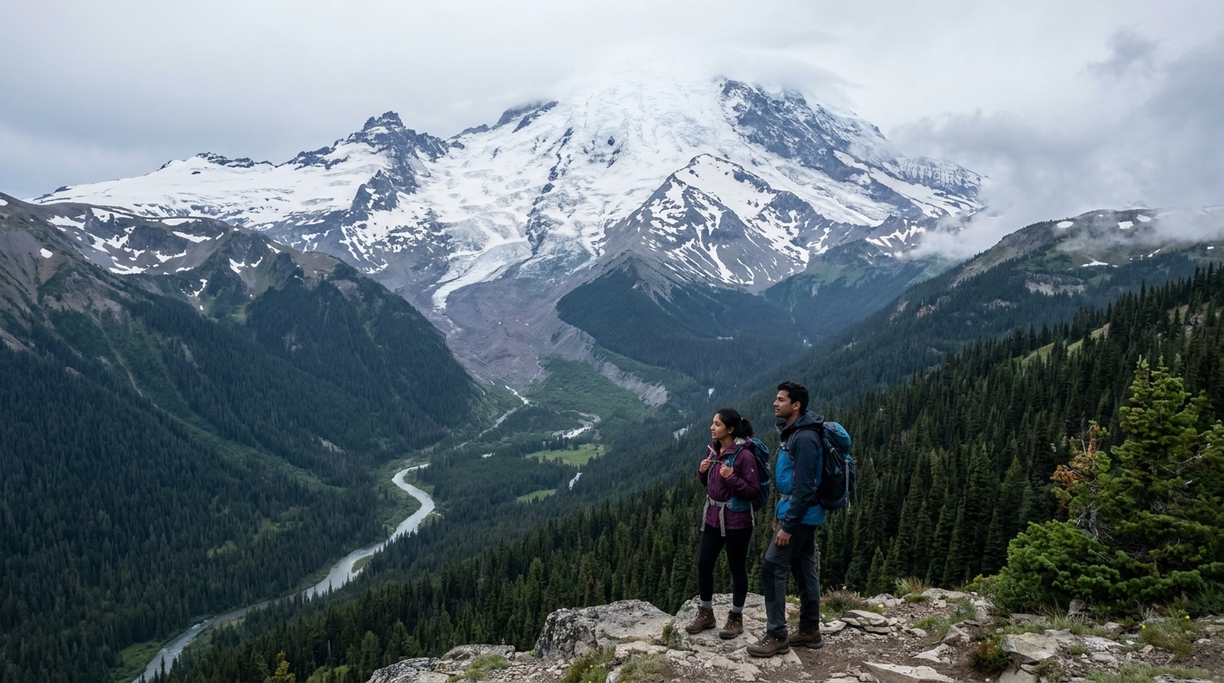 Mt. Rainier, Olympic, और North Cascades: TOEFL Science शब्दावली के रूप में तीन National Parks
