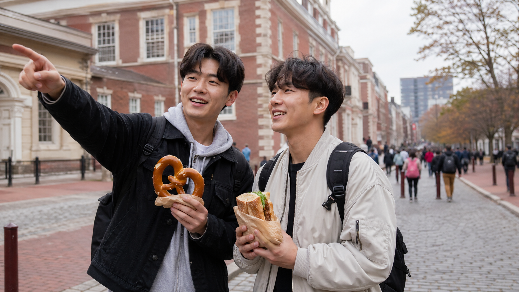 Philly Cheesesteak, Roast Pork Sandwich, Soft Pretzel: 국제 학생을 위한 Philadelphia를 정의하는 세 가지 음식