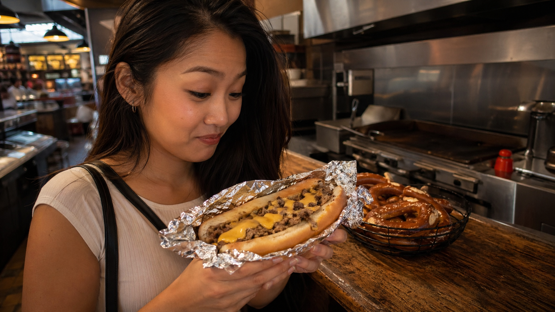 Philly Cheesesteak, Roast Pork Sandwich และ Soft Pretzel: สามอาหารที่นิยามฤดูของ Philadelphia สำหรับนักศึกษาต่างชาติ