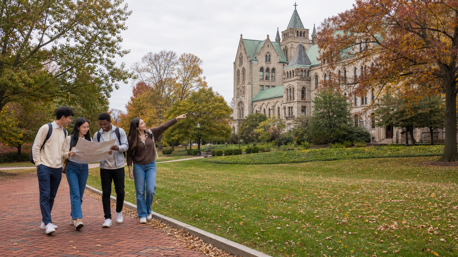 Brown, RISD, Providence College, Johnson & Wales และมหาวิทยาลัย Rhode Island ตั้งอยู่ที่ไหน?