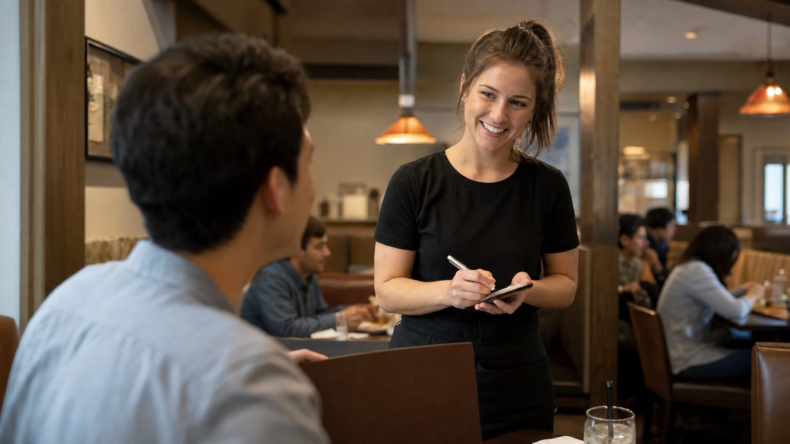 คุณต้องใช้ภาษาอังกฤษอะไรบ้างในการสั่งอาหาร สอบถาม และจ่ายเงินที่ร้านอาหารในสหรัฐฯ?