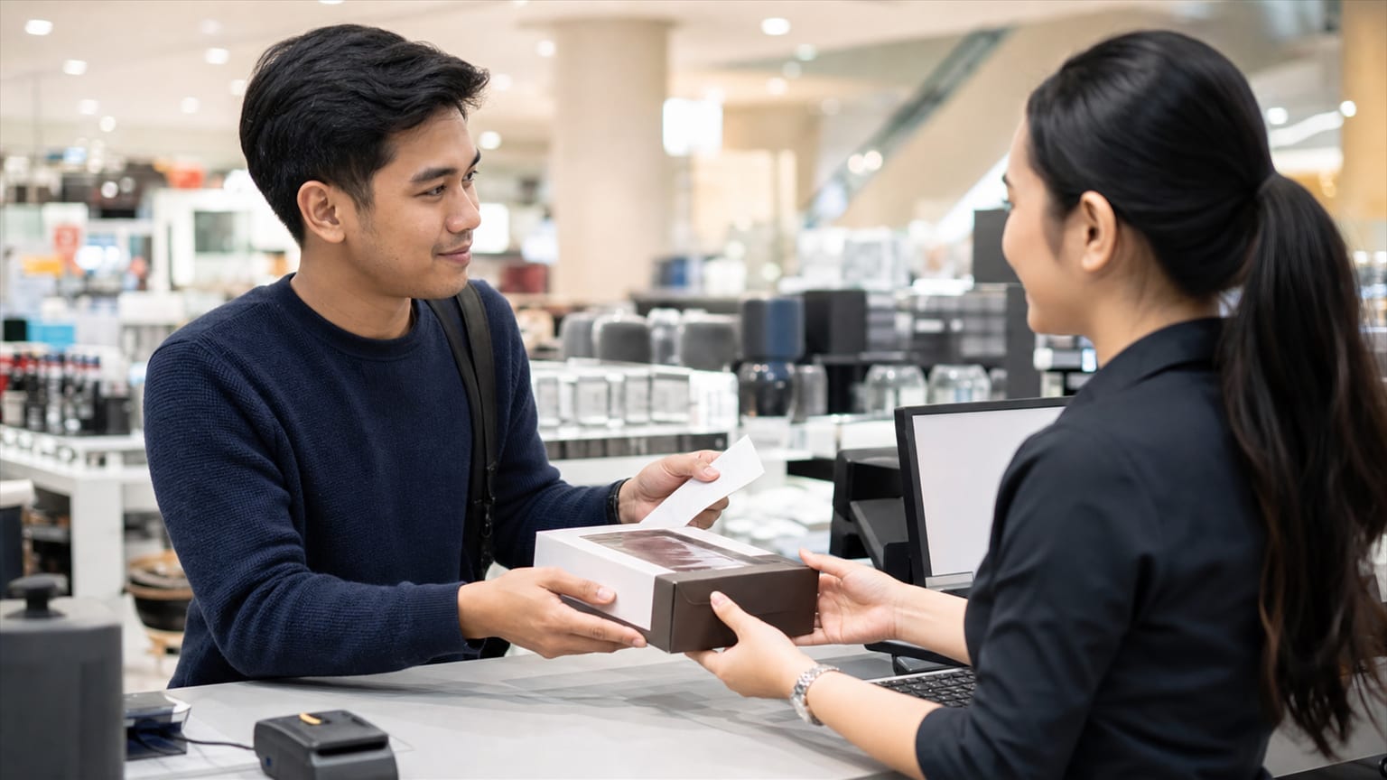 Bahasa Inggris untuk Mengembalikan dan Menukar Barang di AS: Apa yang Diucapkan di Konter