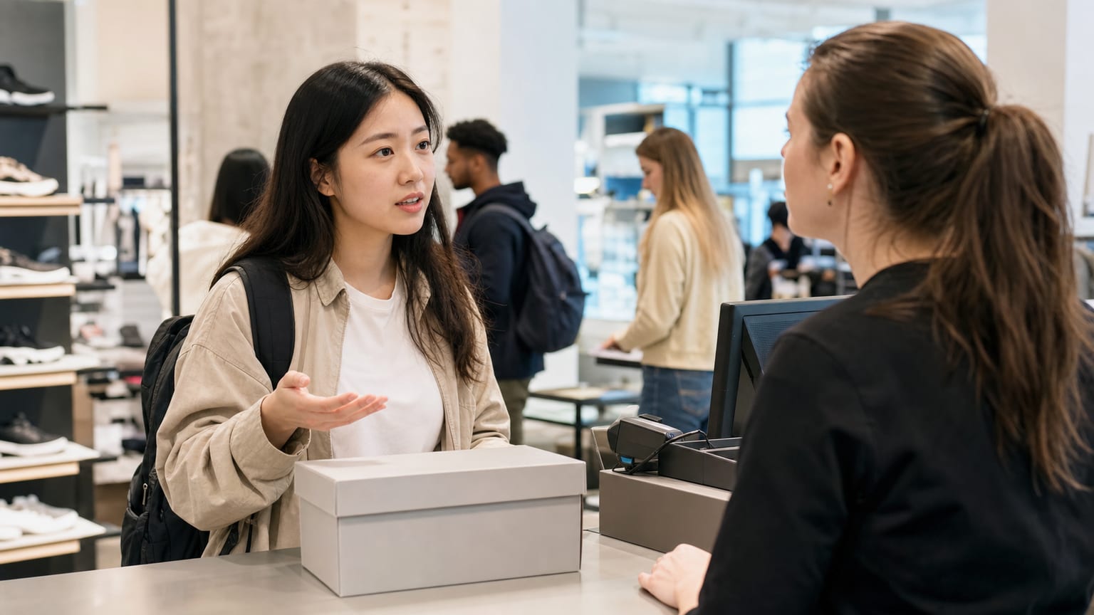 美國退換貨英文：在櫃檯要怎麼說？
