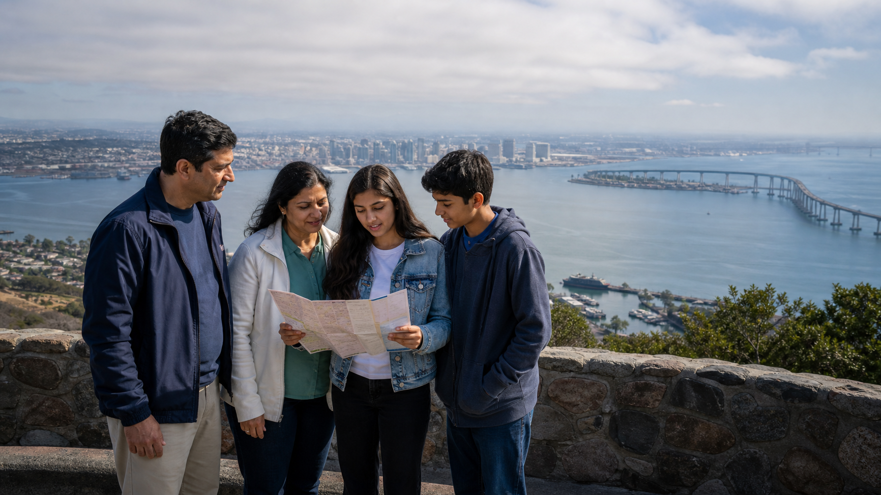 क्या San Diego अंतर्राष्ट्रीय परिवारों के लिए एक अच्छा study-travel शहर है?