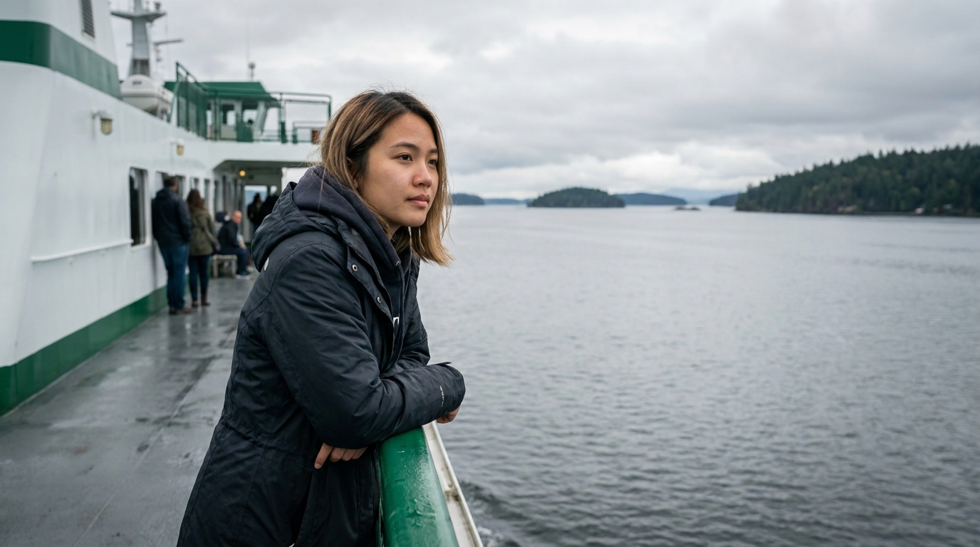 San Juan Islands, เรือเฟอร์รี Puget Sound และการดูออร์กา: ฝึกการพูดรอบระบบเดินเรือที่ทำงานจริง