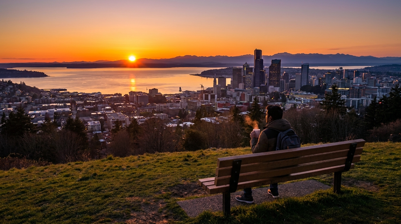 Seattle की Coffee सदी: Starbucks, Third-Wave Roasters, और Coffee शब्दावली के माध्यम से Speaking अभ्यास