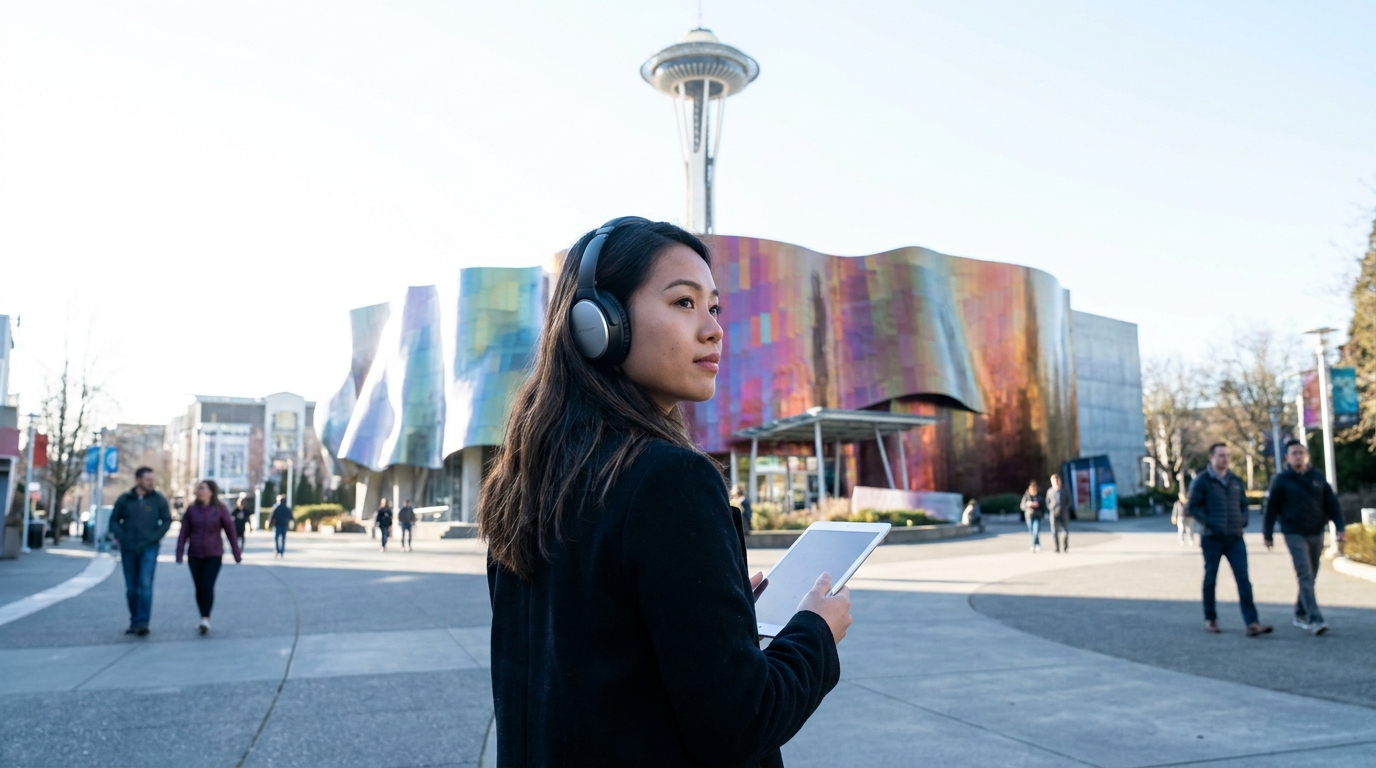 Thế kỷ âm nhạc của Seattle: Jimi Hendrix, grunge, MoPOP và luyện TOEFL Listening