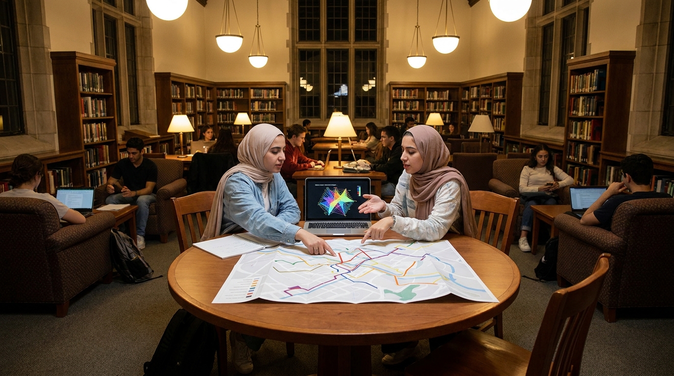 خريطة جامعات Seattle: UW وSeattle U وCornish وBellevue College والعنقود الإقليمي للـ Pacific Northwest