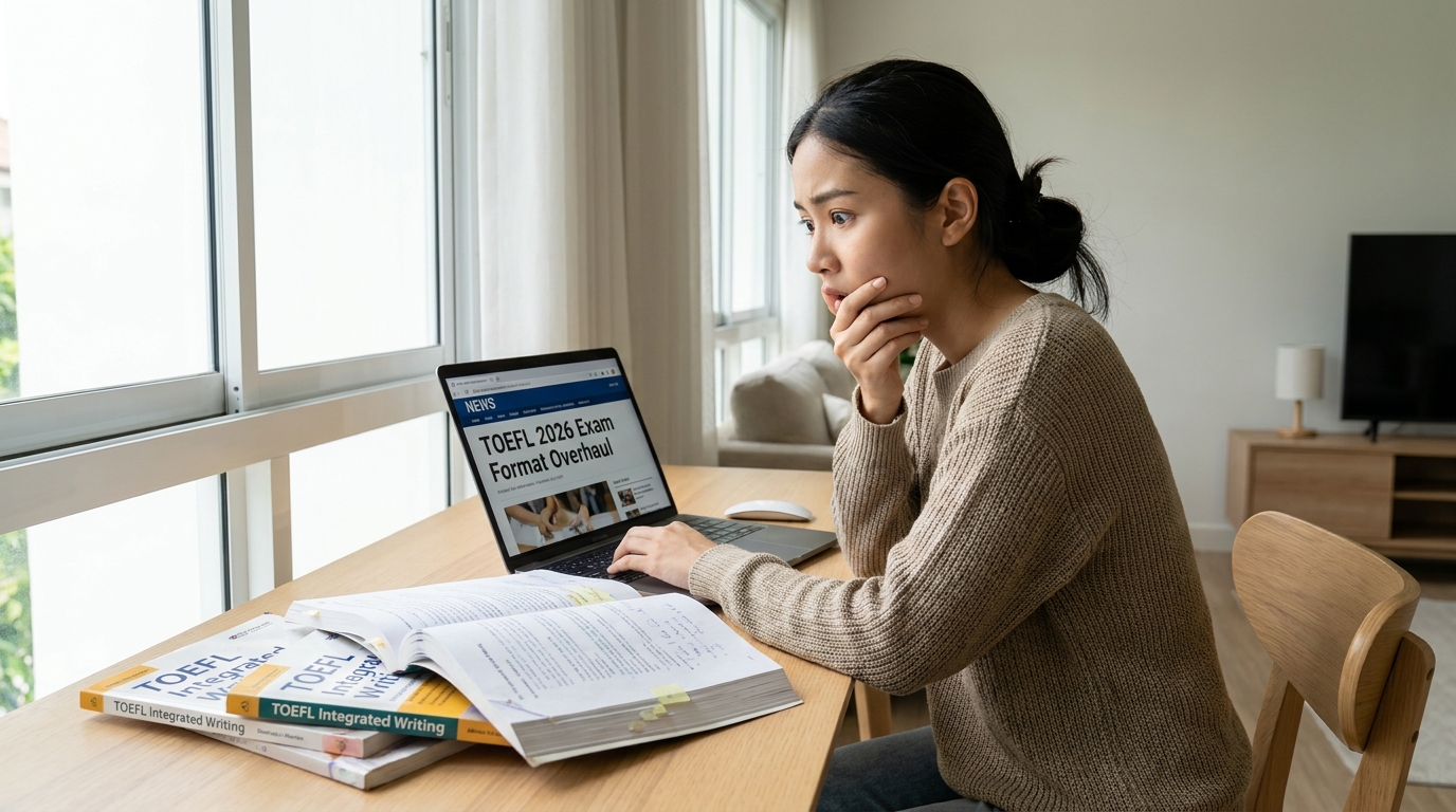 เกิดอะไรขึ้นกับ Integrated Writing ใน TOEFL 2026?
