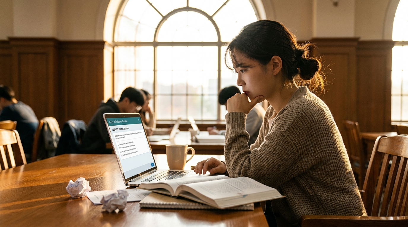 TOEFL 2026 추론 문제에서 과도한 사고를 피하는 방법