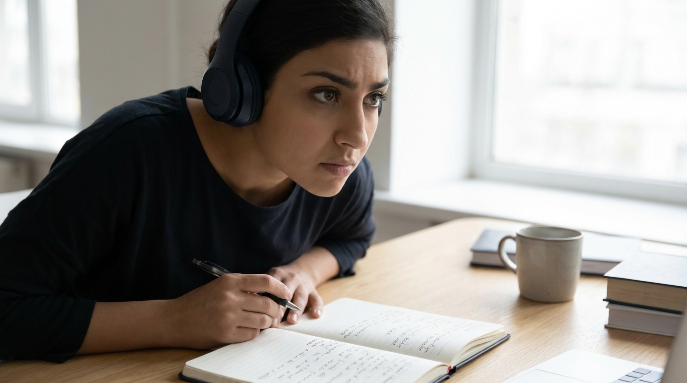 ما أفضل طريقة لتدوين الملاحظات أثناء قسم Listening في TOEFL؟
