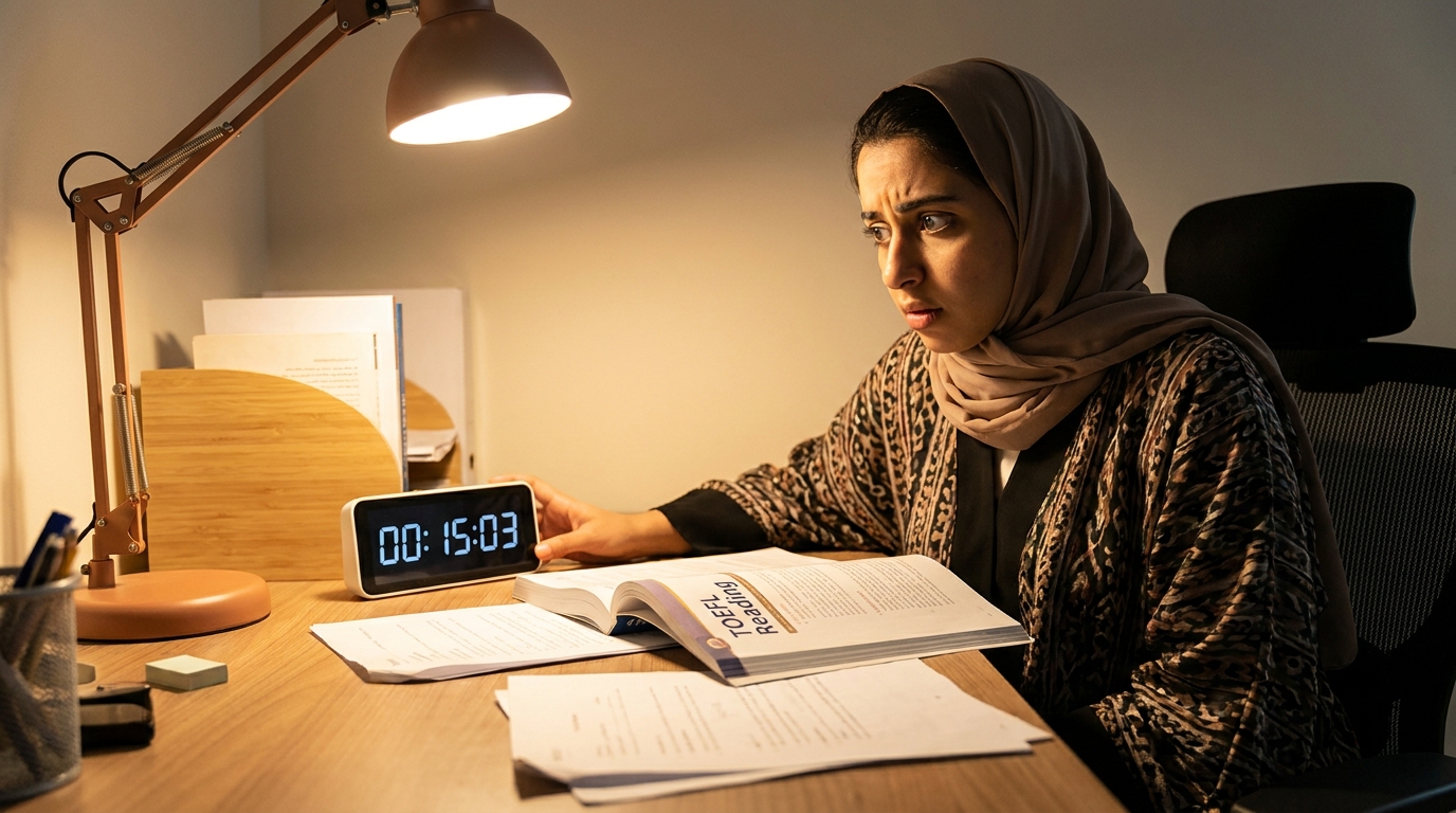 كيف أنهي قسم Reading في TOEFL في الوقت المحدد؟