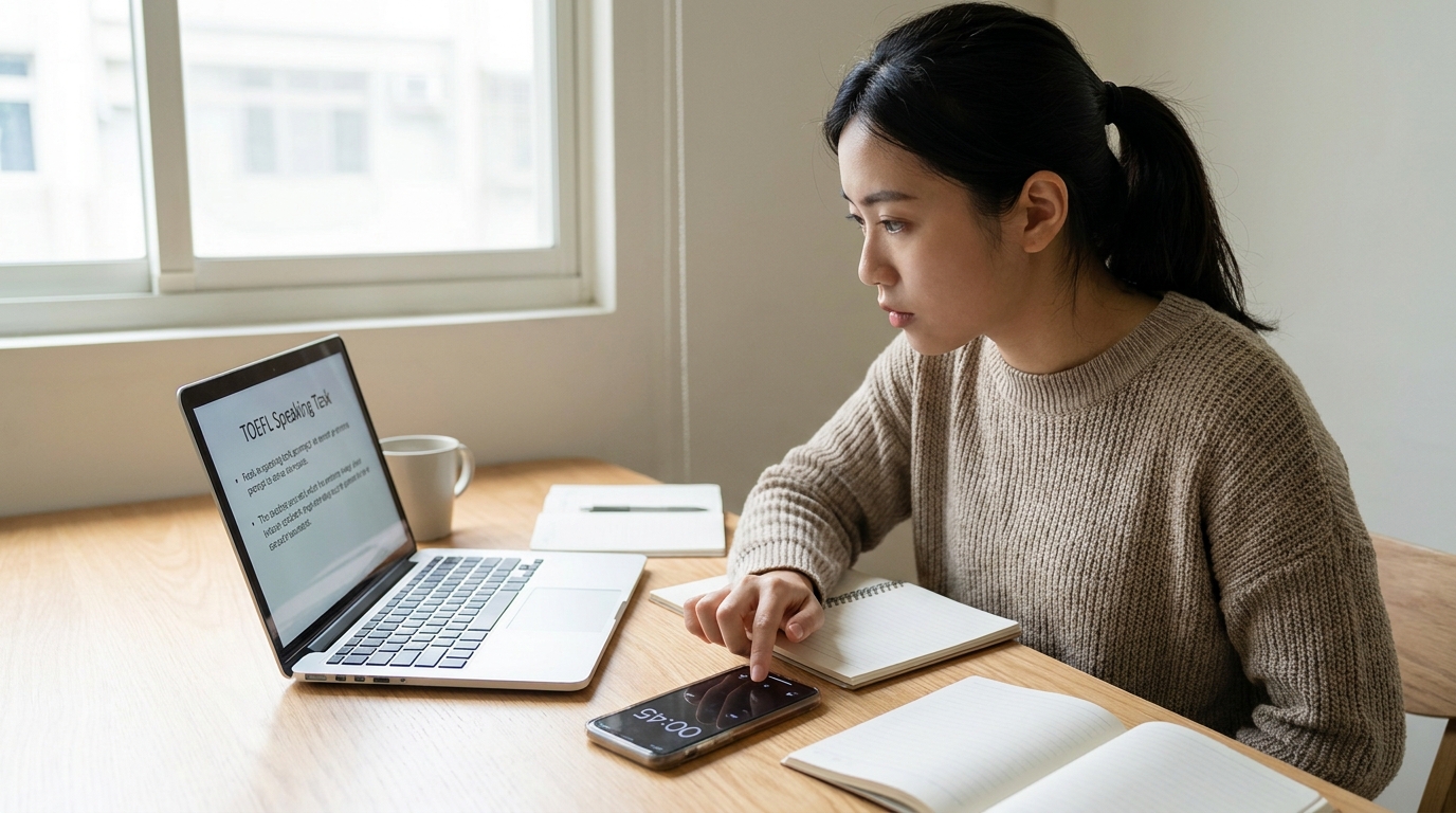 TOEFL 口說只有 45 秒,如何給出完整的回答?