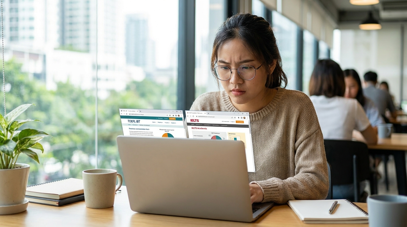 ควรสอบ TOEFL หรือ IELTS — อะไรคือความแตกต่าง?