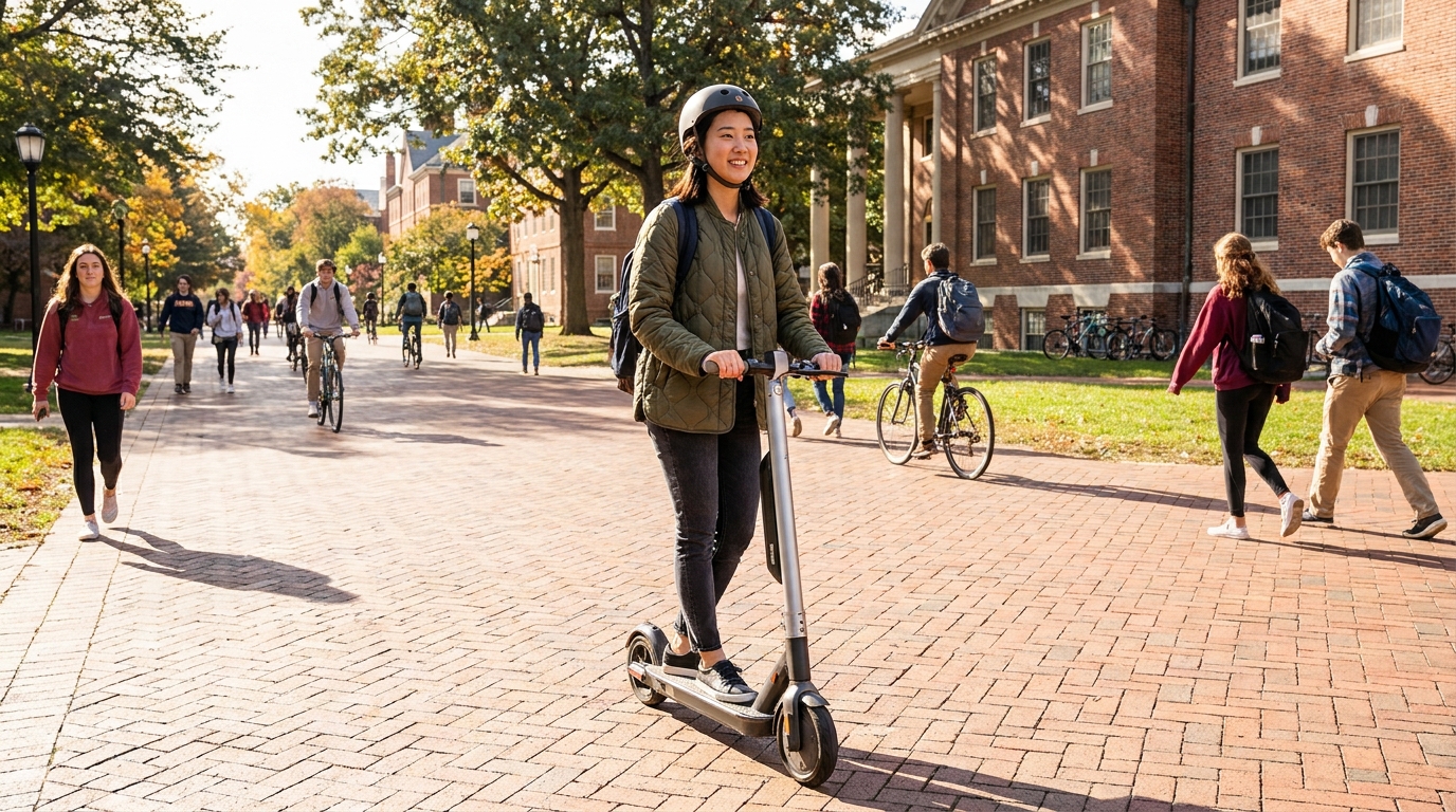 沒有車怎麼辦 — 美國大學城的腳踏車、電動滑板車與其他交通方式