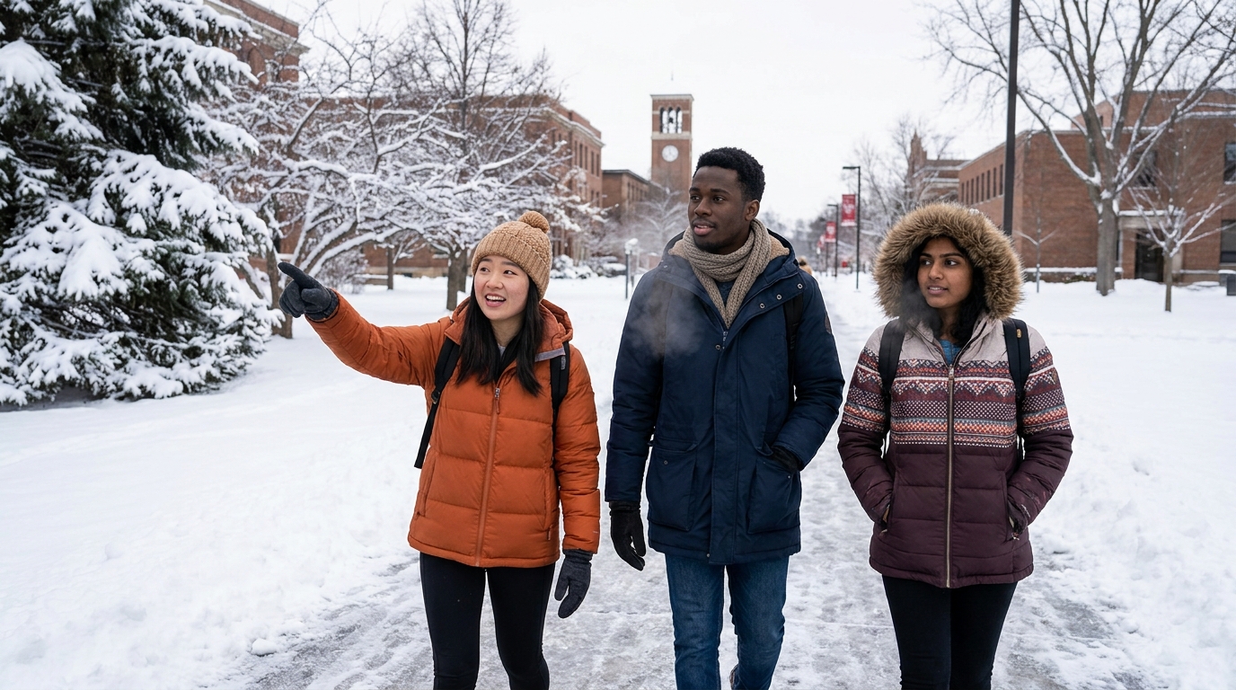 Surviving Your First American Winter — A Guide for Students from Warm Countries