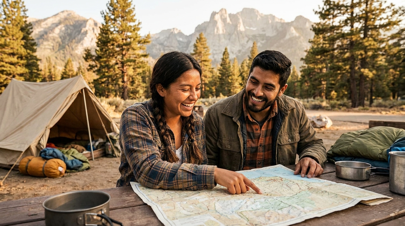 Acampar en parques nacionales de EE.UU. — De la carpa al glamping con presupuesto estudiantil