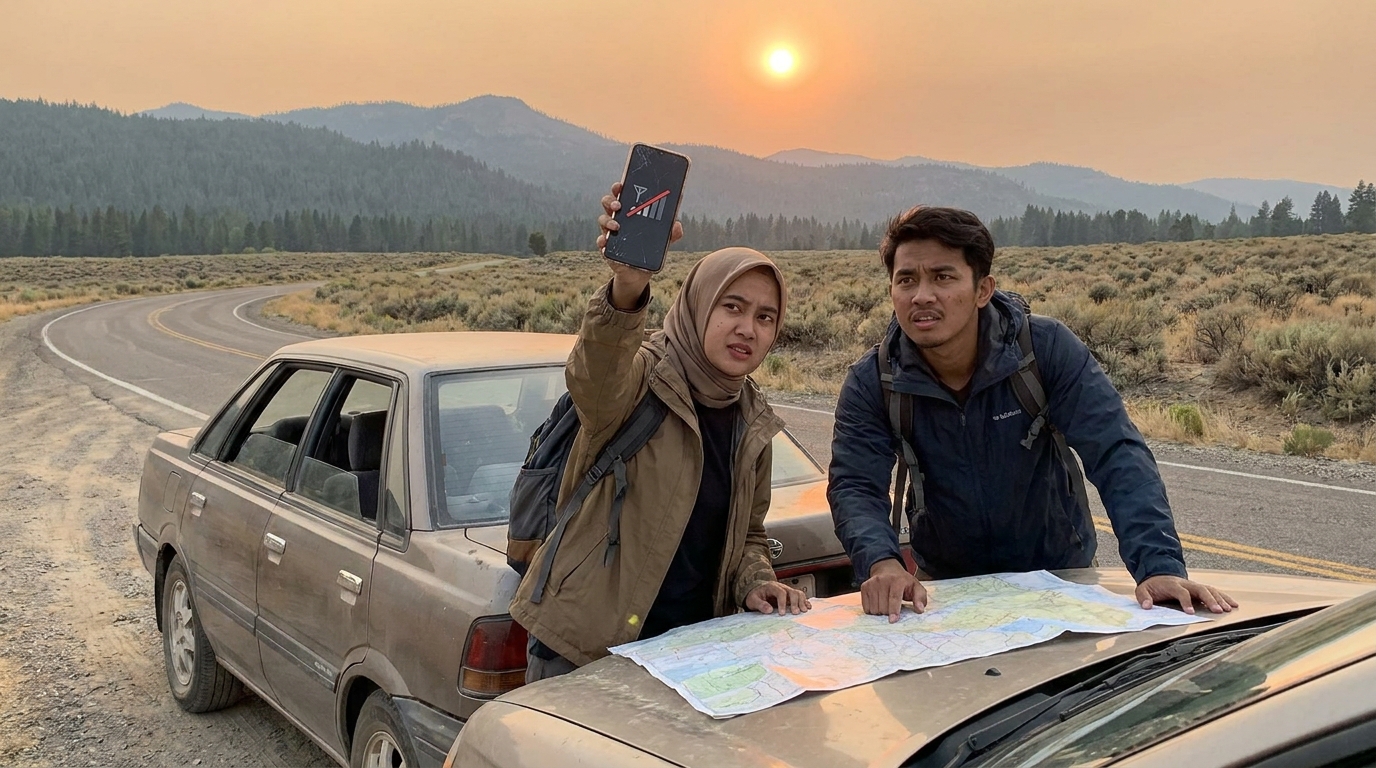 Tetap Terhubung di Pedalaman Amerika — Jangkauan Seluler, Wi-Fi & Bertahan Offline