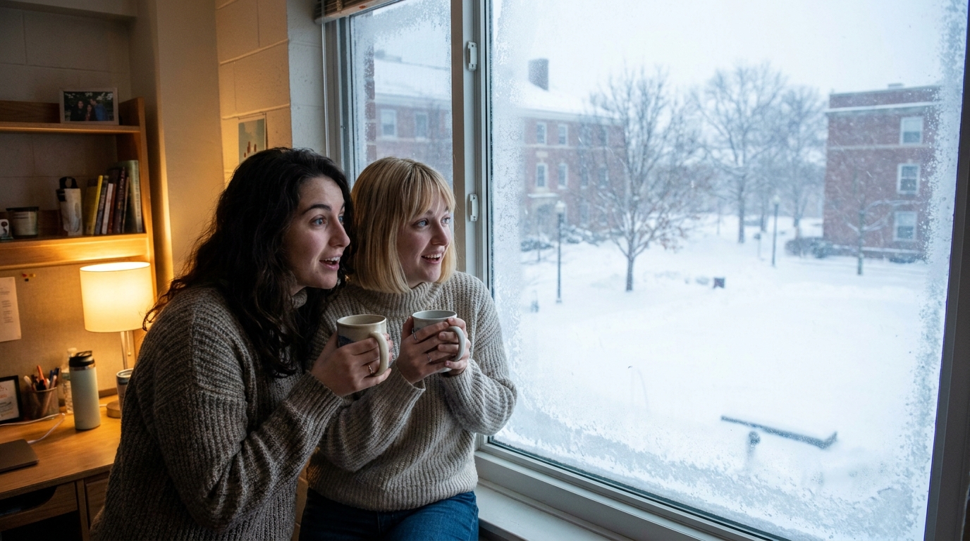 Essentiels pour un jour de neige — Ce dont les étudiants internationaux ont besoin quand le campus ferme