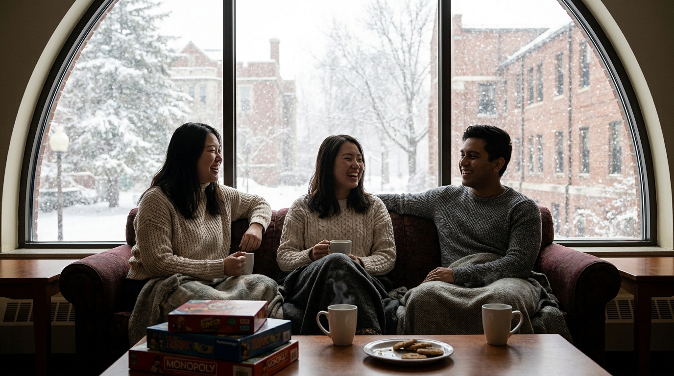 Snow Day Essentials — What International Students Need When Campus Shuts Down